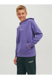 thumbnail: JACK & JONES JUNIOR hoodie JORVESTERBRO met tekst paars