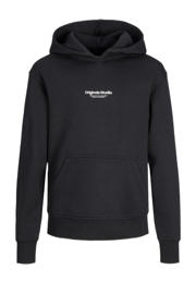 thumbnail: JACK & JONES JUNIOR hoodie JORVESTERBRO met tekst zwart