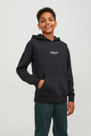thumbnail: JACK & JONES JUNIOR hoodie JORVESTERBRO met tekst zwart