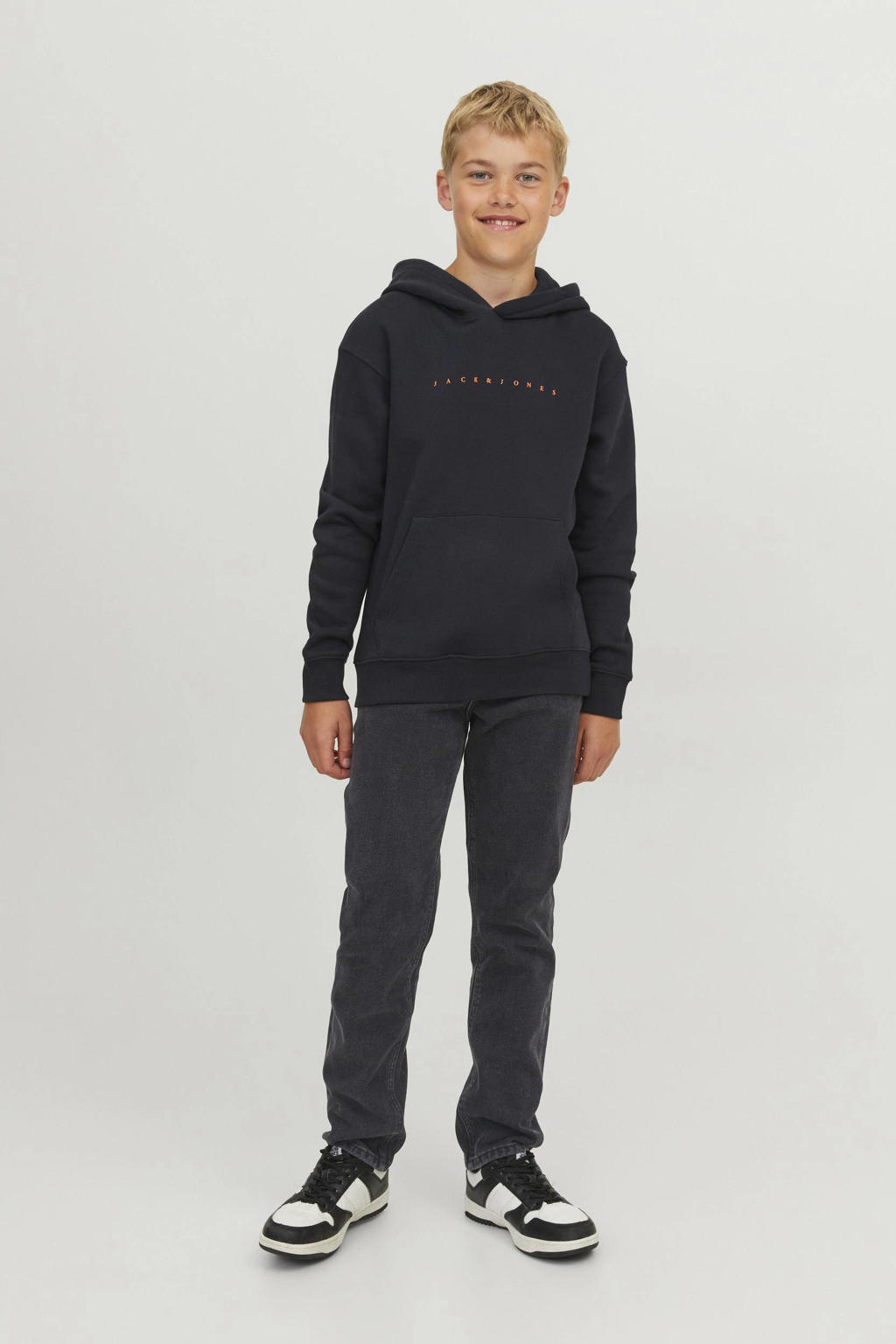 JACK & JONES JUNIOR regular fit jeans JJICLARK JJORIGINAL black denim