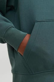 thumbnail: JACK & JONES JUNIOR hoodie JORVESTERBRO met tekst donkergroen