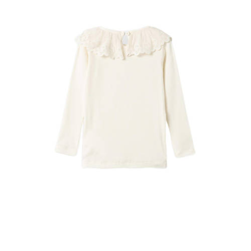 Name it MINI longsleeve NMFNILE ecru Meisjes Stretchkatoen (duurzaam) Ronde hals 80