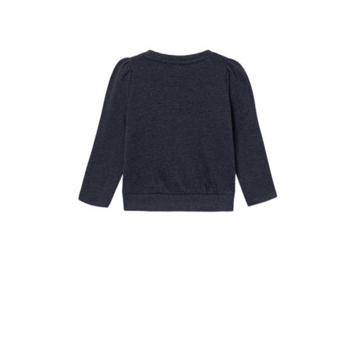Name it MINI sweater NMFVIMA grijs Blauw 110 | Sweater van