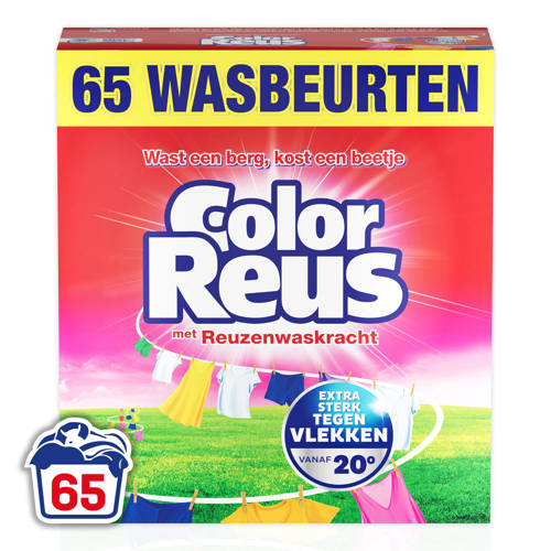 Witte Reus Color Reus gekleurd - waspoeder - voordeelverpakking - 65 wasbeurten Wasmiddel afbeelding