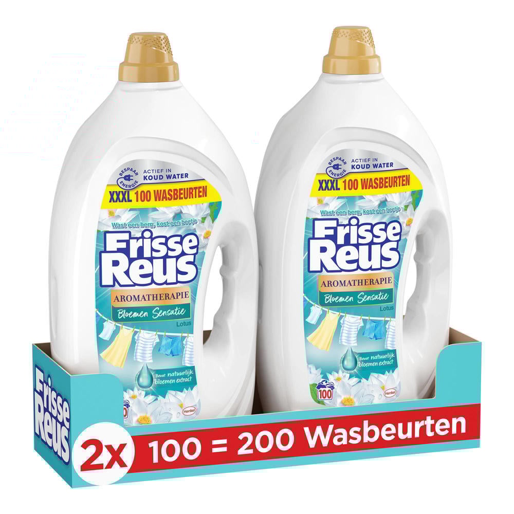 Witte Reus Gel Lotus - vloeibaar wasmiddel - Witte Was - voordeelverpakking - 2 x 100 wasbeurten - 200 wasbeurten