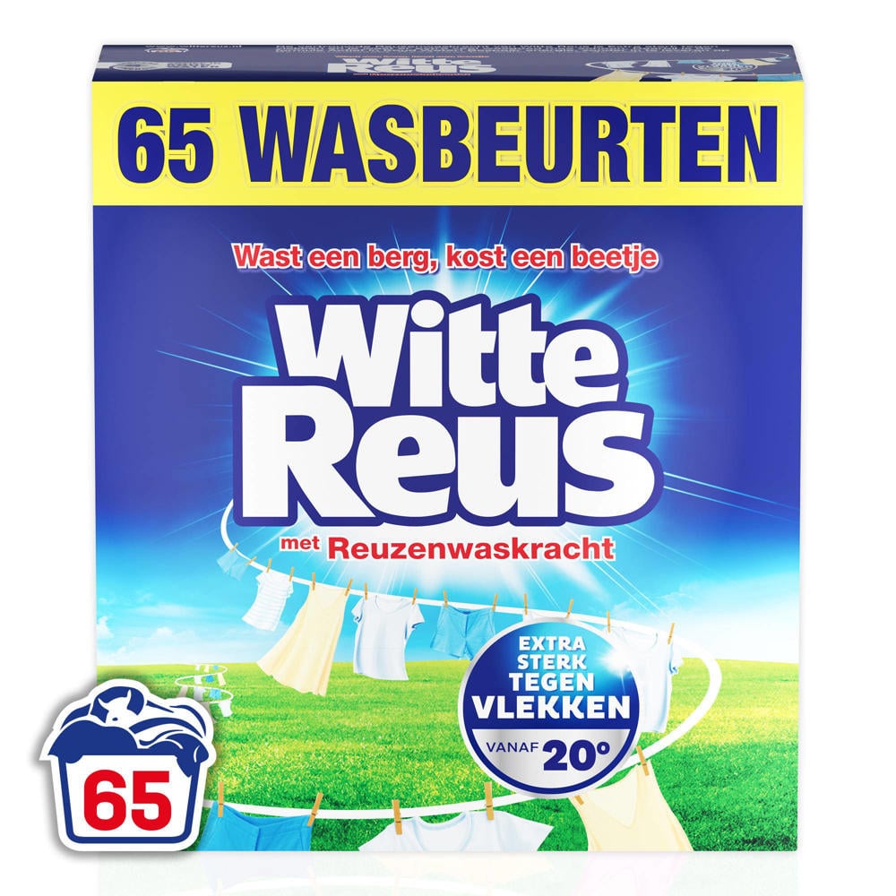 Witte-Reus Waspoeder - witte was - voordeelverpakking - 65 wasbeurten