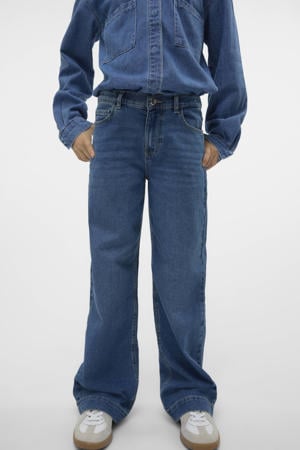 wide leg jeans VMDAISY medium blue denim