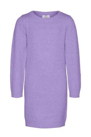 gebreide jurk VMDOFFY van gerecycled polyester lila