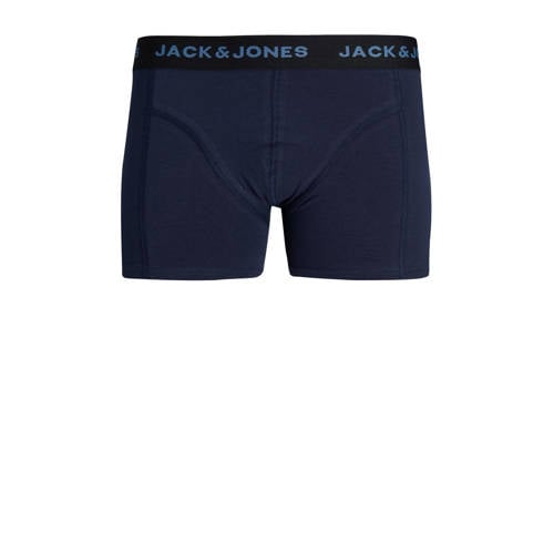 jack & jones JUNIOR boxershort JACSWEET SANTA set van 3 donkerblauw groen Jongens Stretchkatoen 128