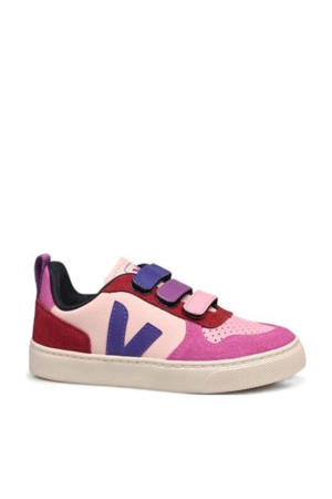   leren sneakers roze