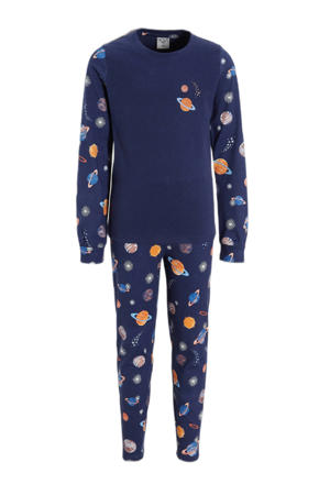   pyjama Milky Way donkerblauw/oranje