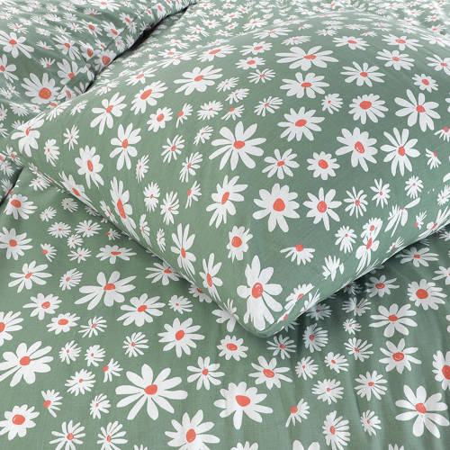 NOUS Kids katoenen dekbedovertrek peuter (120x150 cm) Groen Bloe