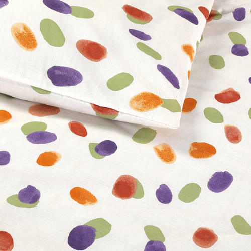 NOUS Kids katoenen dekbedovertrek baby (100x135 cm) Multi Stip
