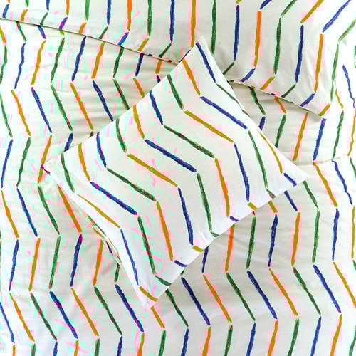 NOUS Kids katoenen dekbedovertrek peuter (120x150 cm) Multi Grafisch