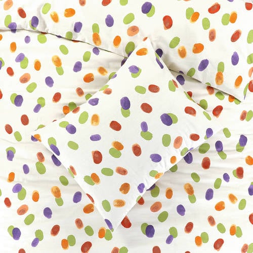 NOUS Kids katoenen dekbedovertrek 1 persoons (140x200 cm) Multi Stip