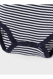 thumbnail: NAME IT BABY romper NBNBODY - set van 2 donkerblauw/wit