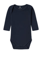 thumbnail: NAME IT BABY romper NBNBODY- set van 2 donkerblauw/grijs melange