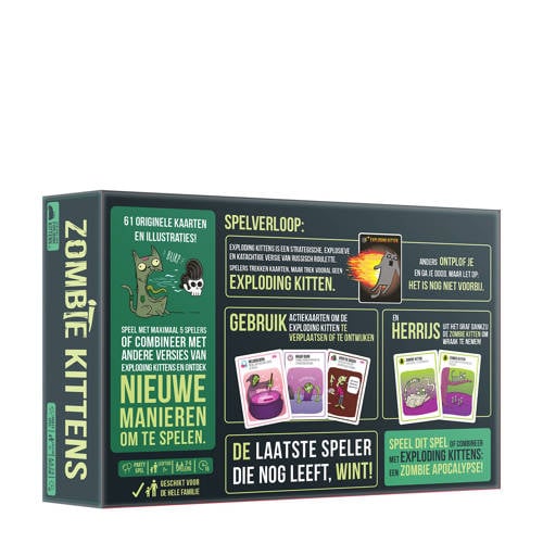 Exploding Kittens Zombie Kittens Kaartspel | Kaartspel van Exploding Kittens