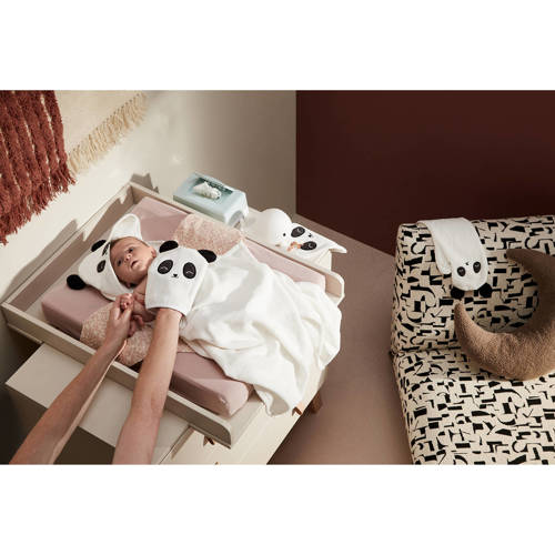 NOUS Kids lange washand (set van 2) Hydrofiele washandjes Wit