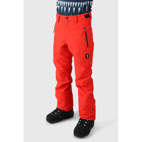 Brunotti skibroek Footraily rood Jongens Polyester