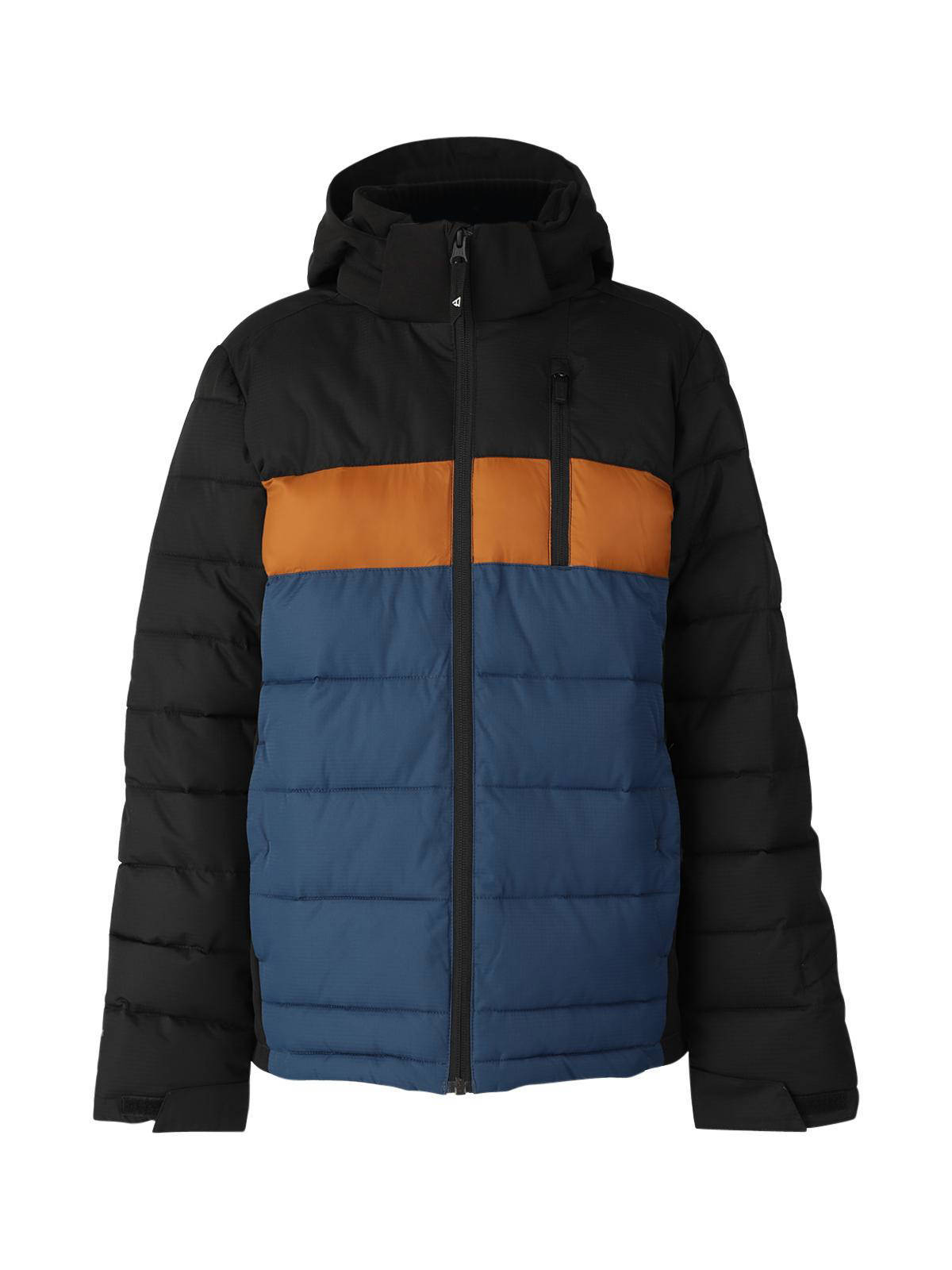 Brunotti ski jack blauw bruin zwart kleertjes