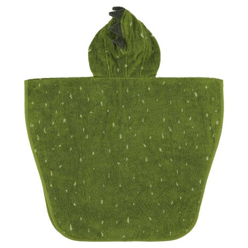 TRIXIE poncho Mr. Dino Handdoek badcape Groen Dierenprint