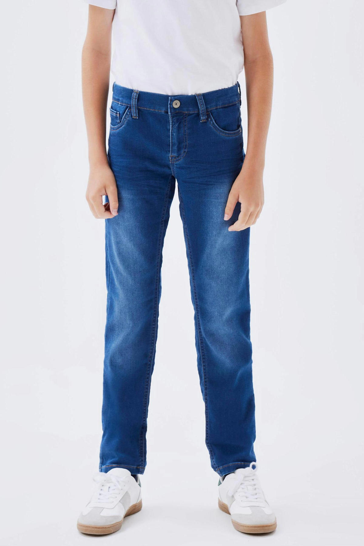 NAME IT Nkmtheo Dnmclas Pant Noos Jeans heren, Donkergrijs denim, 92 : name it
