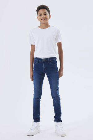 slim fit jeans NKMSILAS dark blue denim