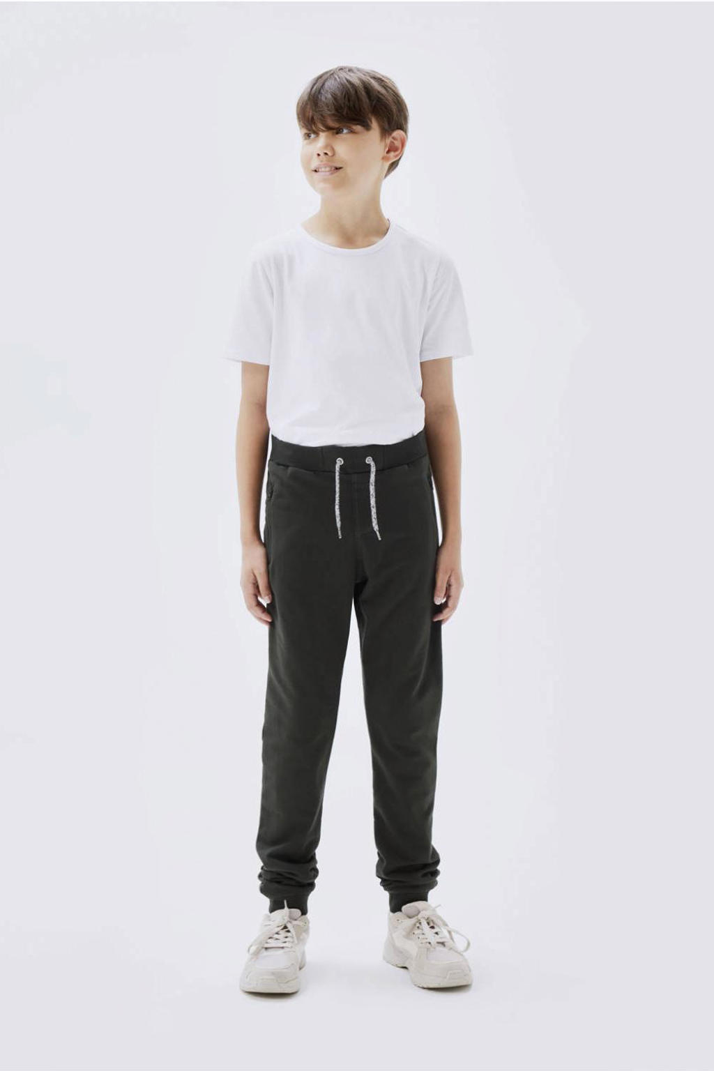 NAME IT KIDS joggingbroek NKMHONK donkergroen