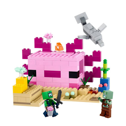 Lego Minecraft Het axolotlhuis 21247 Bouwset | Bouwset van