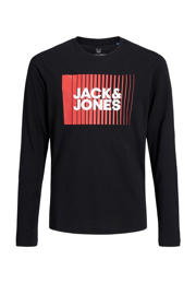 thumbnail: JACK & JONES JUNIOR longsleeve JJECORP van katoen zwart