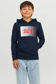 thumbnail: JACK & JONES JUNIOR hoodie JJECORP met logo donkerblauw