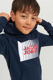 thumbnail: JACK & JONES JUNIOR hoodie JJECORP met logo donkerblauw
