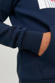 thumbnail: JACK & JONES JUNIOR hoodie JJECORP met logo donkerblauw