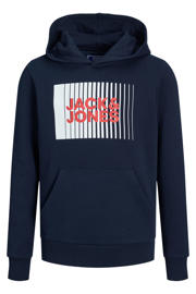 thumbnail: JACK & JONES JUNIOR hoodie JJECORP met logo donkerblauw