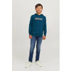 JACK & JONES JUNIOR hoodie JJECORP met logo blauw