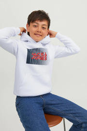 thumbnail: JACK & JONES JUNIOR hoodie JJECORP met logo wit
