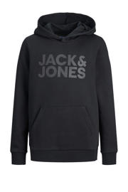 thumbnail: JACK & JONES JUNIOR hoodie JJECORP met logo zwart