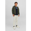 JACK & JONES JUNIOR softshell jas JJEBASIC SOFTSHELL donkergroen
