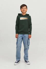 thumbnail: JACK & JONES JUNIOR hoodie JJECORP met logo donkergroen