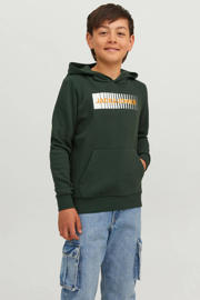 thumbnail: JACK & JONES JUNIOR hoodie JJECORP met logo donkergroen