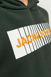 thumbnail: JACK & JONES JUNIOR hoodie JJECORP met logo donkergroen
