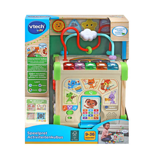 Vtech Baby Play Green Speelpret Activiteitenkubus Educatief speelgoed