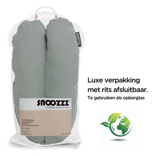 Snoozzz Voedingskussen Stone Groen | Voedingskussen van