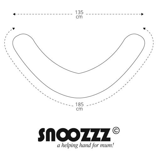 Snoozzz Voedingskussen Judy Wit | Voedingskussen van