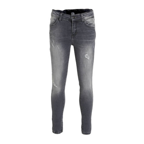 LTB skinny jeans Lonia G met slijtage grey fall wash Grijs Meisjes Denim - 140