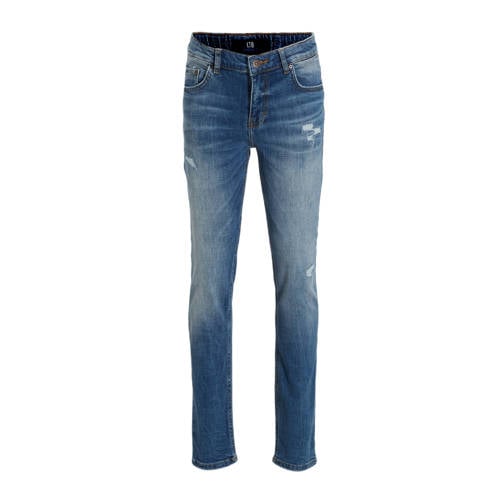 LTB slim fit jeans FREY B met slijtage arava safe wash Blauw Jongens Denim 