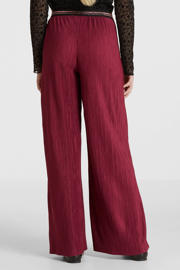 thumbnail: anytime plisse wide leg broek bordeauxrood