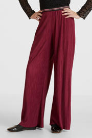 thumbnail: anytime plisse wide leg broek bordeauxrood