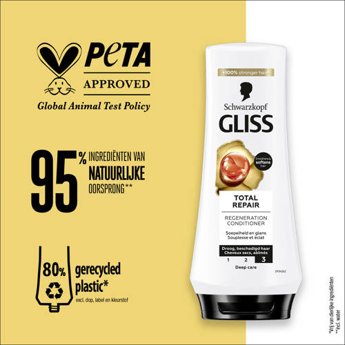 Gliss Kur Total repair Total Repair conditioner 6 x 200 ml voordeelverpakking
